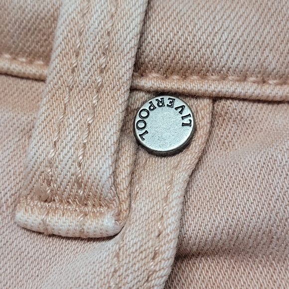 Liverpool Abby Ankle Skinny  Cut Fray Hem Rose Blush Size 28/6 - Picture 7 of 13